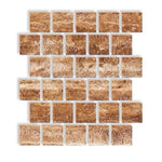 3 X 3 Noce Exotic Travertine Vein Cut Filled & Honed Tile-Travertine Tile-American Tile Depot