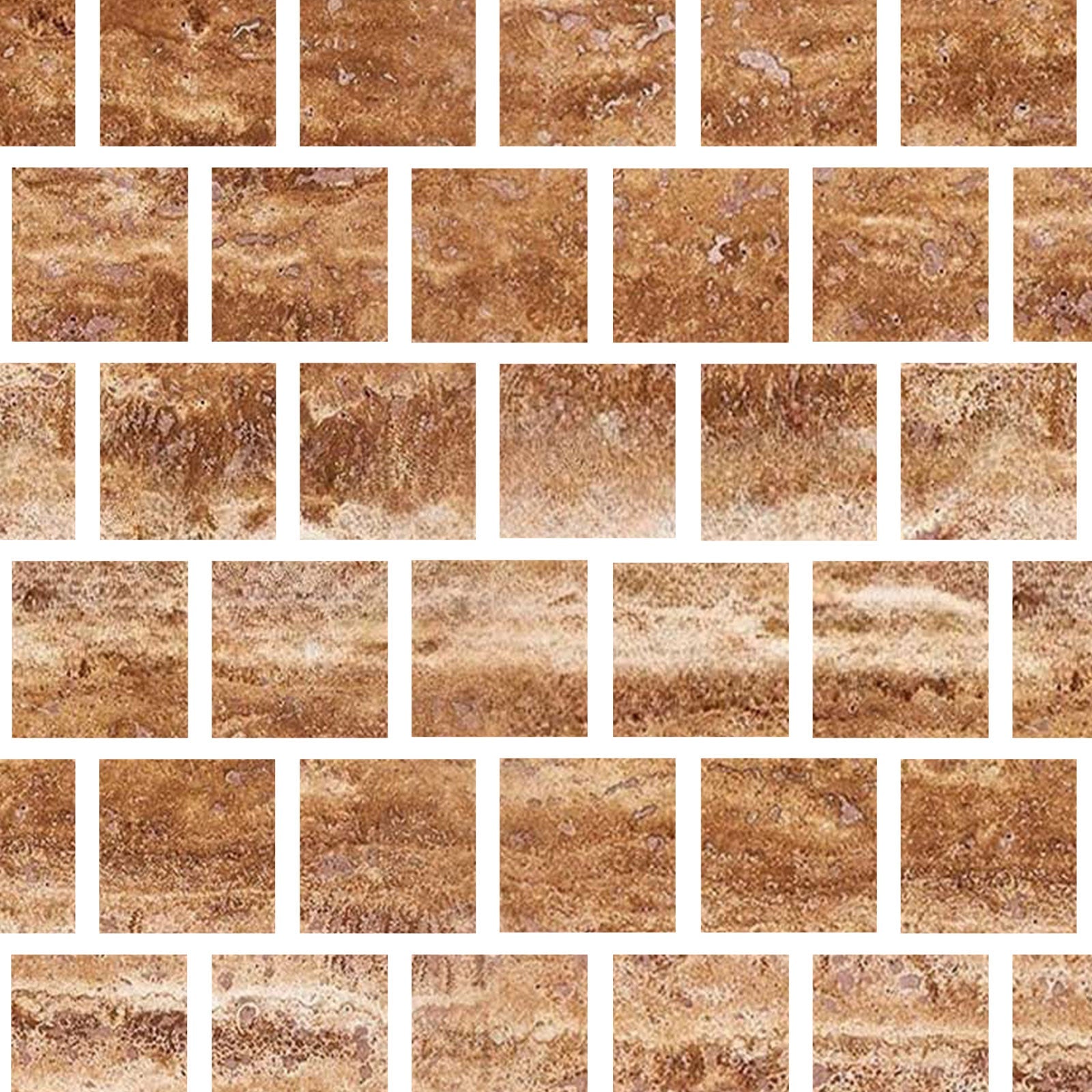 3 X 3 Noce Exotic Travertine Vein Cut Filled & Honed Tile-Travertine Tile-American Tile Depot