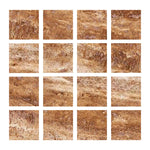 3 X 3 Noce Exotic Travertine Vein Cut Filled & Honed Tile-Travertine Tile-American Tile Depot