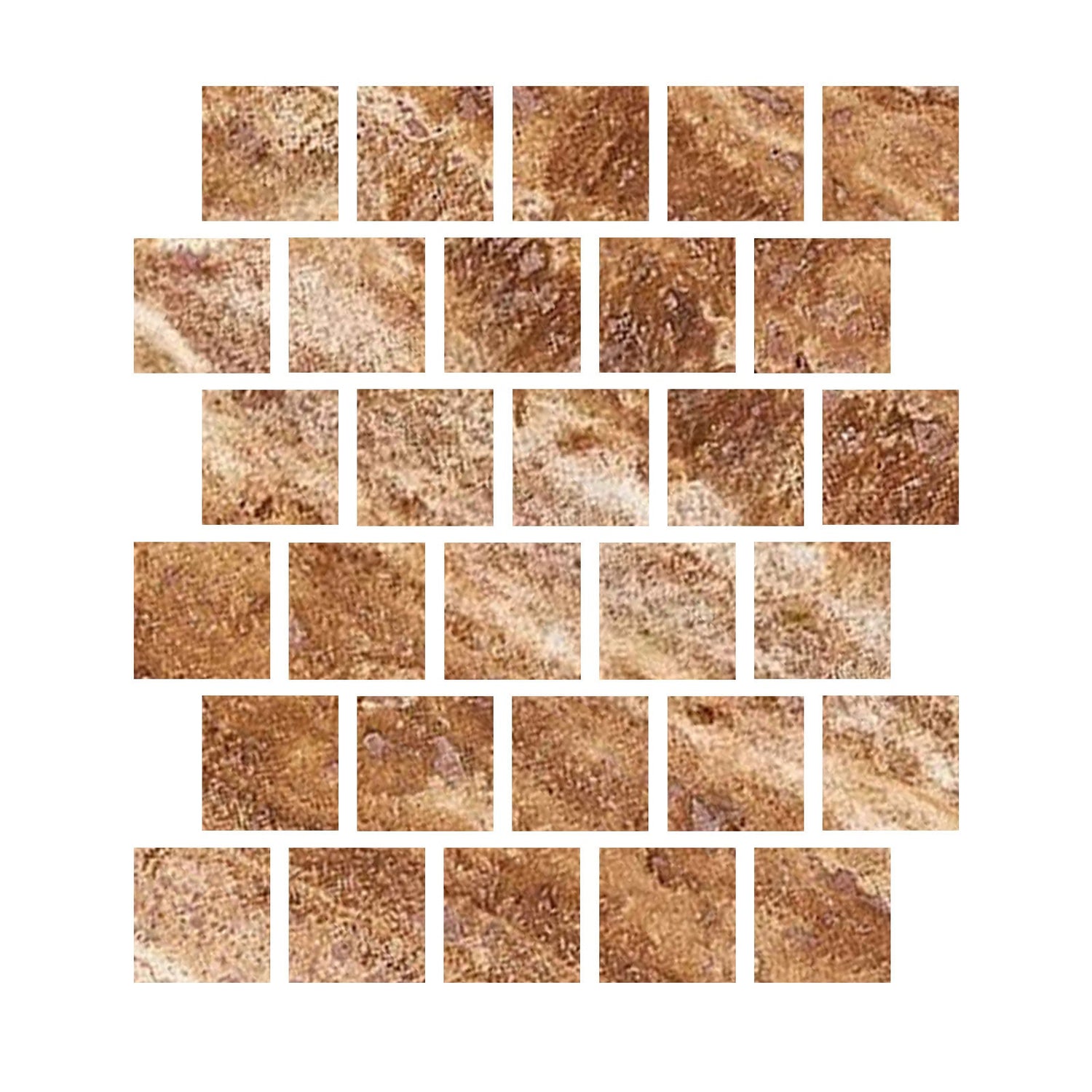 3 X 3 Noce Exotic Travertine Vein Cut Filled & Polished Tile-Travertine Tile-American Tile Depot