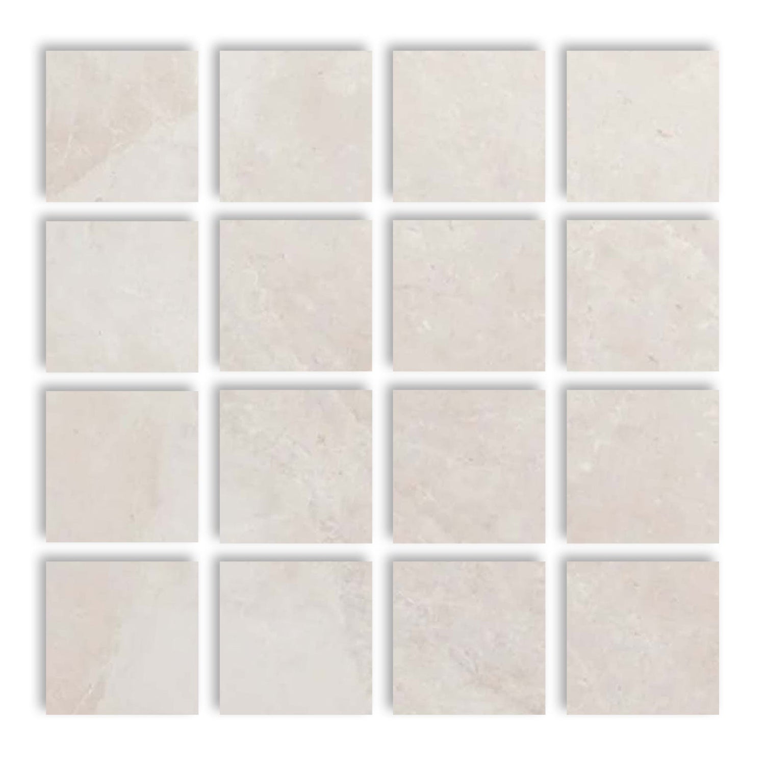 3 X 3 White Pearl / Botticino Marble Polished Tile-Marble Tile-American Tile Depot