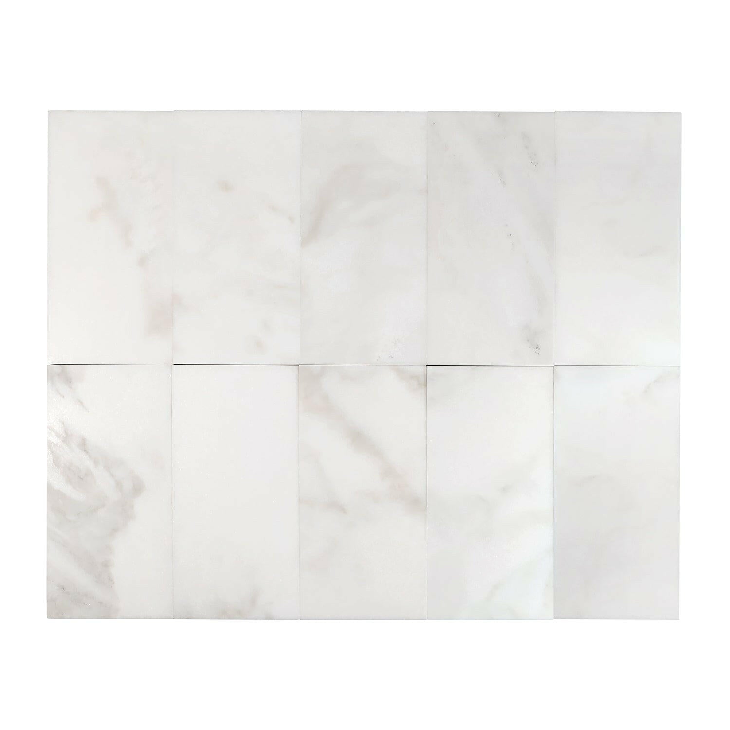 3 X 6 Calacatta Oliva Marble Honed Subway Brick Field Tile-Marble Tile-American Tile Depot