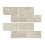 3 X 6 Cappuccino Marble Tumbled Field Tile-Marble Tile-American Tile Depot