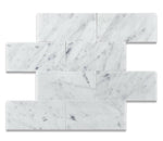 3 X 6 Carrara White Marble Honed Subway Brick Field Tile-Marble Tile-American Tile Depot