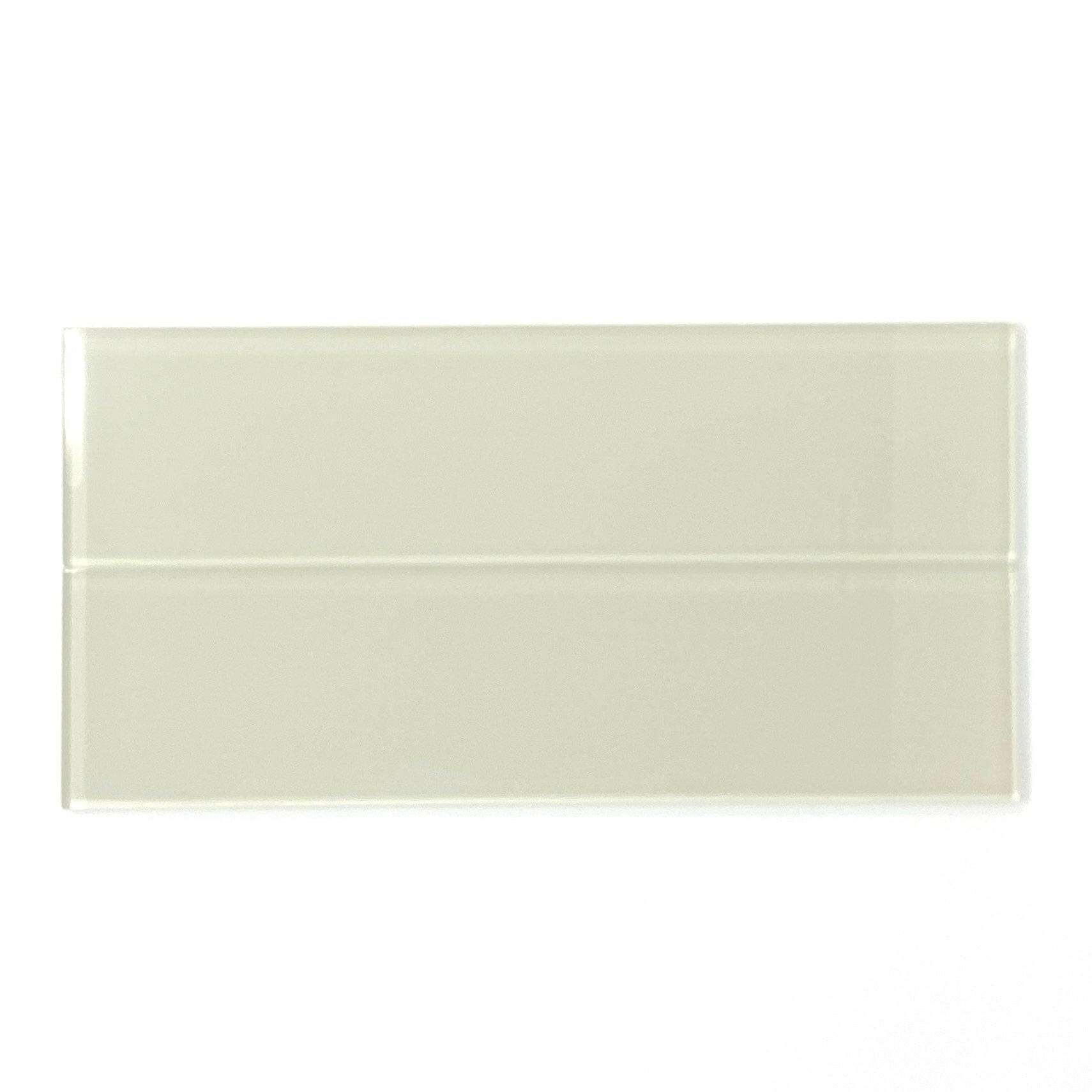 3 X 6 Cream Beige Glass Subway Tile - Rainbow Series-Glass Tile-American Tile Depot