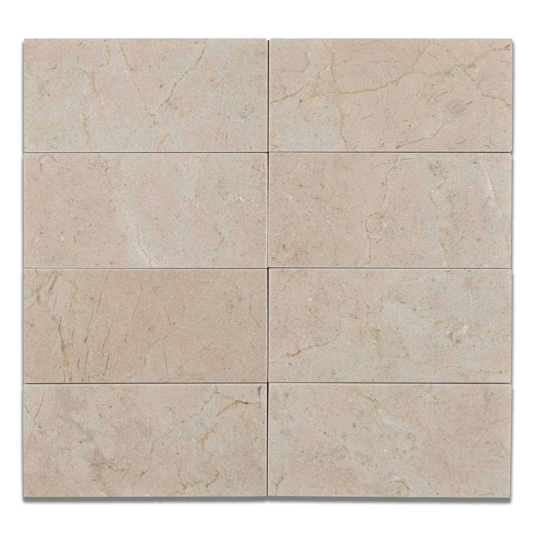 3 X 6 Crema Marfil Marble Honed Subway Brick Field Tile-Marble Tile-American Tile Depot