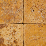 3 X 6 Gold / Yellow Travertine Tumbled Subway Brick Field Tile-Travertine Tile-American Tile Depot