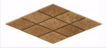 3 X 6 Noce Travertine Diamond / Rhomboid Honed & Beveled Mosaic Tile-Travertine Mosaic-American Tile Depot