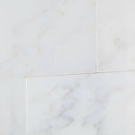 3 X 6 Oriental White / Asian Statuary Marble Honed Subway Brick Field Tile-Marble Tile-American Tile Depot