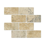 3 X 6 Philadelphia Travertine Tumbled Subway Brick Field Tile-Travertine Tile-American Tile Depot