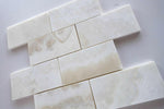 3 X 6 Premium White Onyx CROSS-CUT Polished Subway Brick Field Tile-Onyx Tile-American Tile Depot