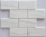 3 X 6 Premium White Onyx VEIN-CUT Polished Subway Brick Field Tile-Onyx Tile-American Tile Depot