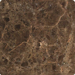 6 X 6 Emperador Dark Marble Tumbled Field Tile