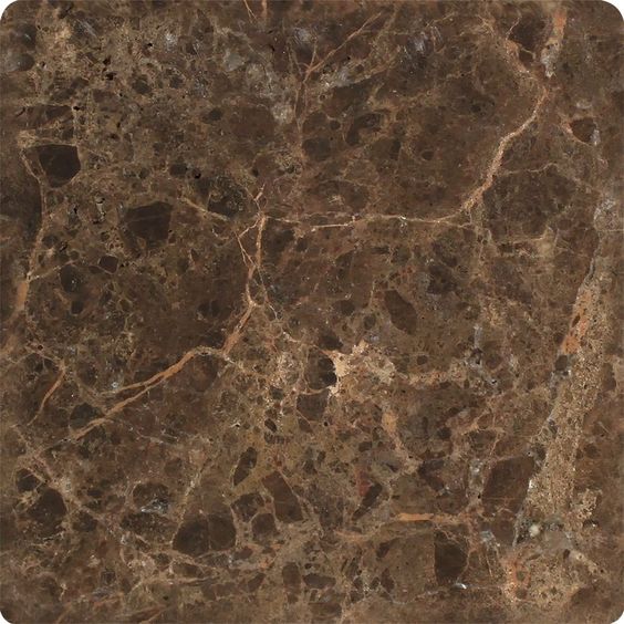 6 X 6 Emperador Dark Marble Tumbled Field Tile