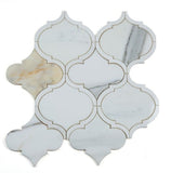 Grace Precious Calacatta Arabesque Waterjet Mosaic Wall Tile