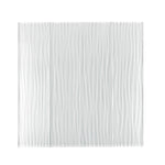 3 X 12 White Pacific Waves Glass Subway Tile