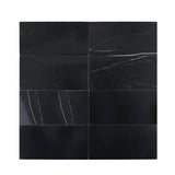 3 X 6 Black Marquina Marble Polished Subway Brick Field Tile