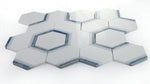 3.5" Beehive Royal Sapphire Hexagon Marble Mosaic Tile-Marble Mosaic-American Tile Depot