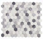 3" Beehive Dusk Honed Hexagon Marble Mosaic Tile-Marble Mosaic-American Tile Depot