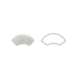 Carrara White Marble Polished Quarter - Round Trim Molding