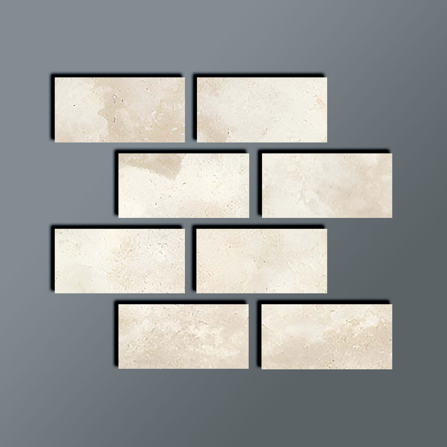 4 X 8 Durango Cream Travertine Cross Cut Honed Tile