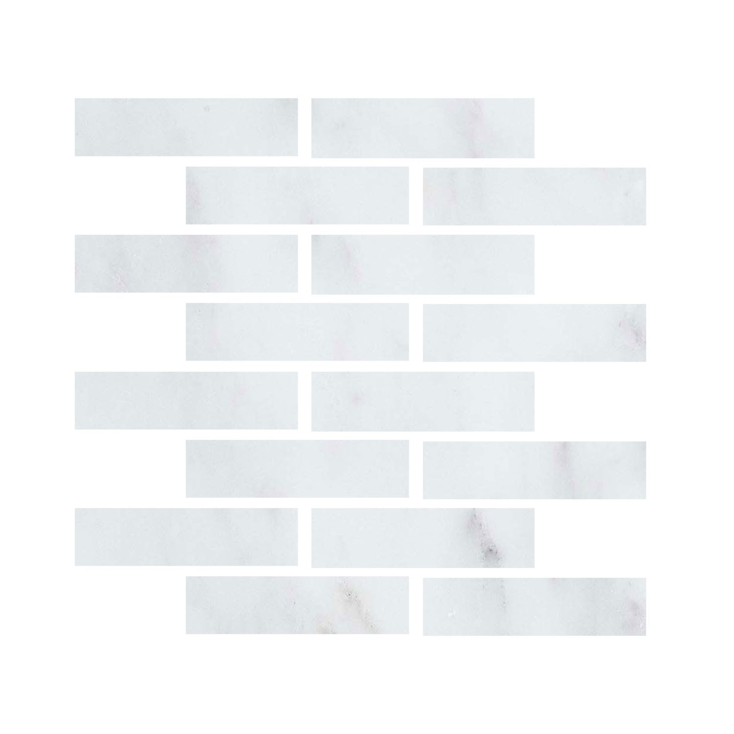 3x12 Oriental White / Asian Statuary Marble Polished Field Tile