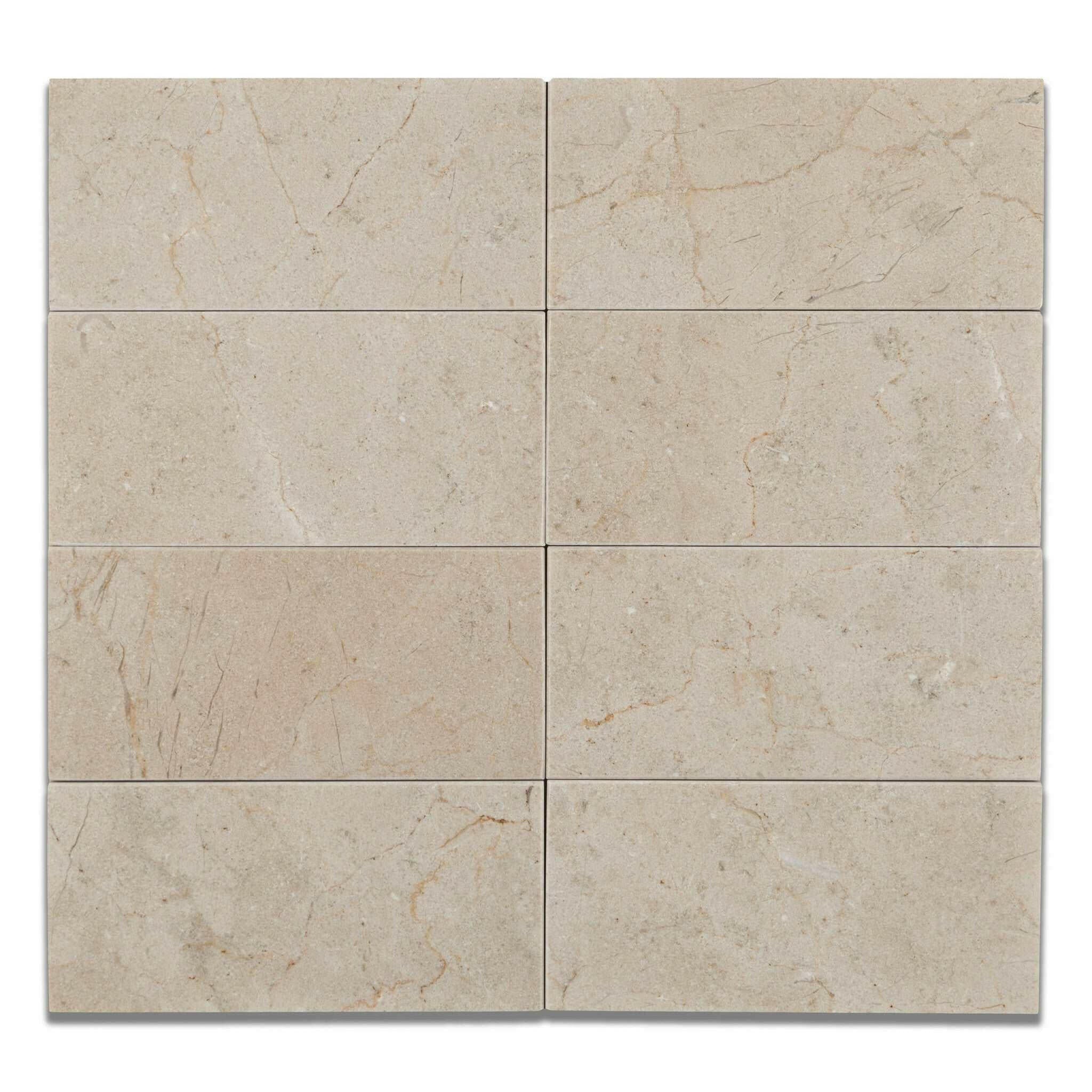 3x6 Crema Marfil Marble Polished Tile-American Tile Depot