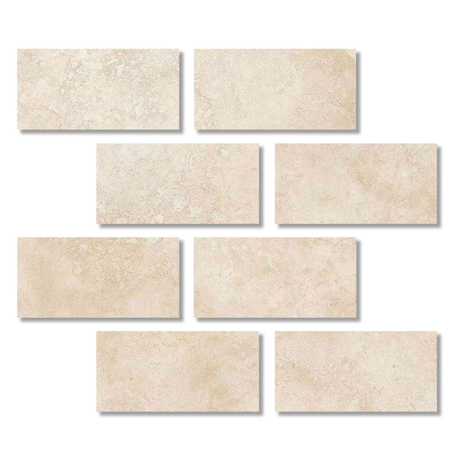 3x6 Ivory Travertine Filled & Polished Tile-American Tile Depot