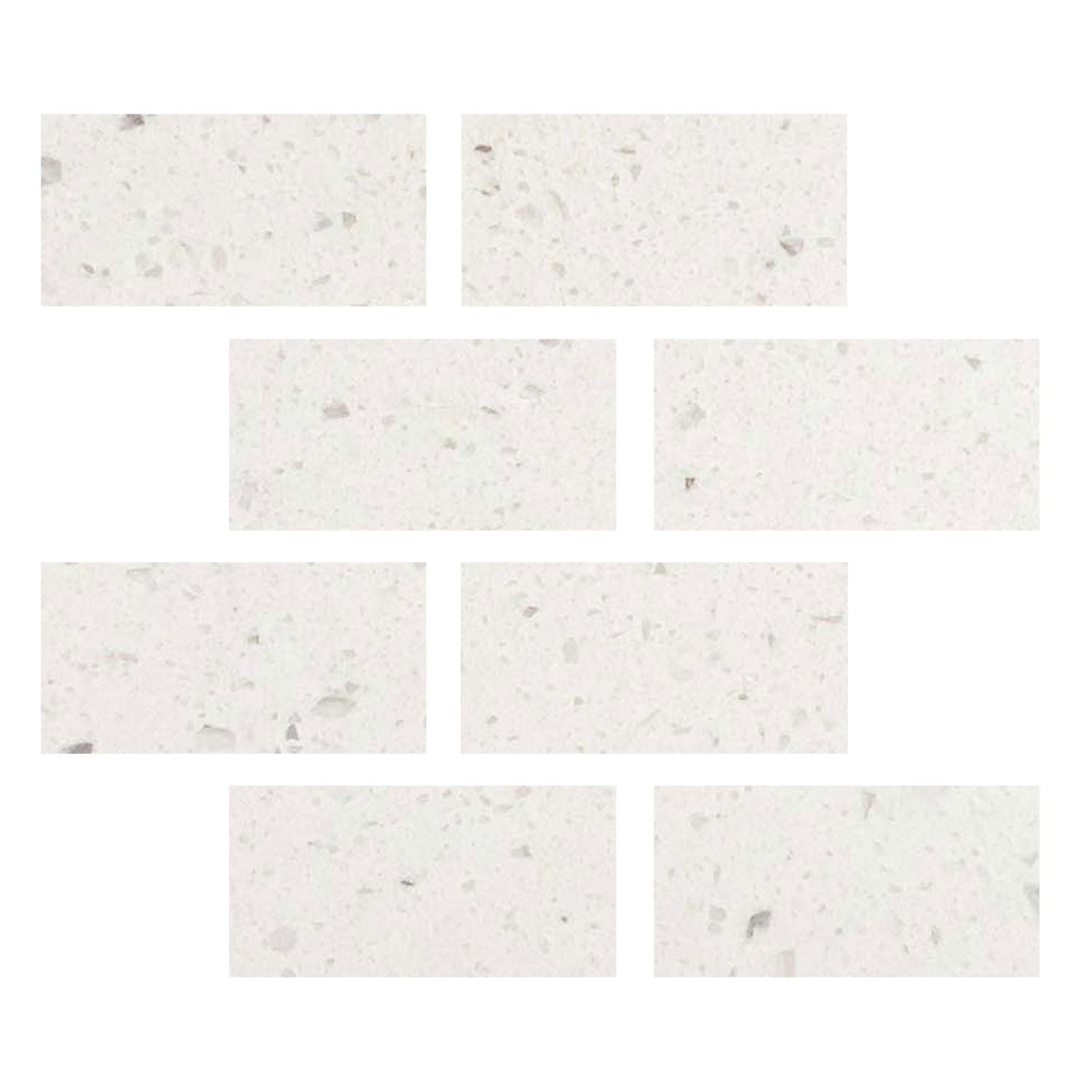 3x6 Terrazzo Silver Marble Polished Tile-American Tile Depot