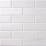 4 X 12 Bianco Dolomite Honed & Beveled Marble Field Tile-Marble Tile-American Tile Depot