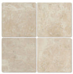 4 X 4 Cappuccino Marble Tumbled Field Tile-Marble Tile-American Tile Depot