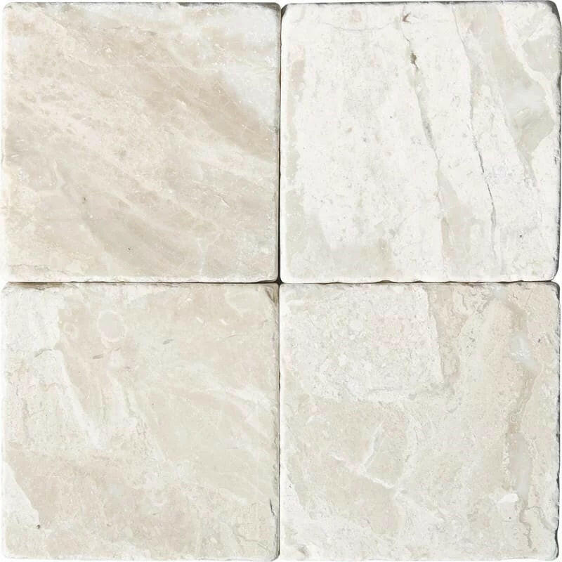 4 X 4 Diano Royal ( Queen Beige ) Marble Tumbled Field Tile-Marble Tile-American Tile Depot