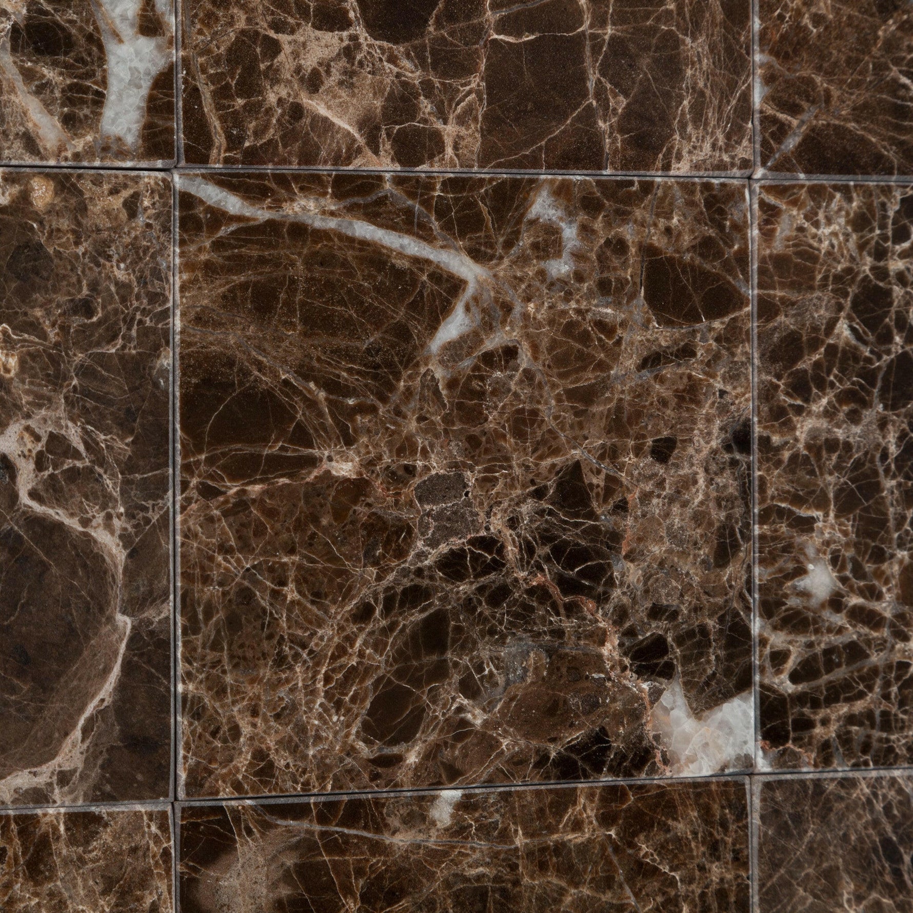 4 X 4 Emperador Dark Marble Polished Field Tile-Marble Tile-American Tile Depot