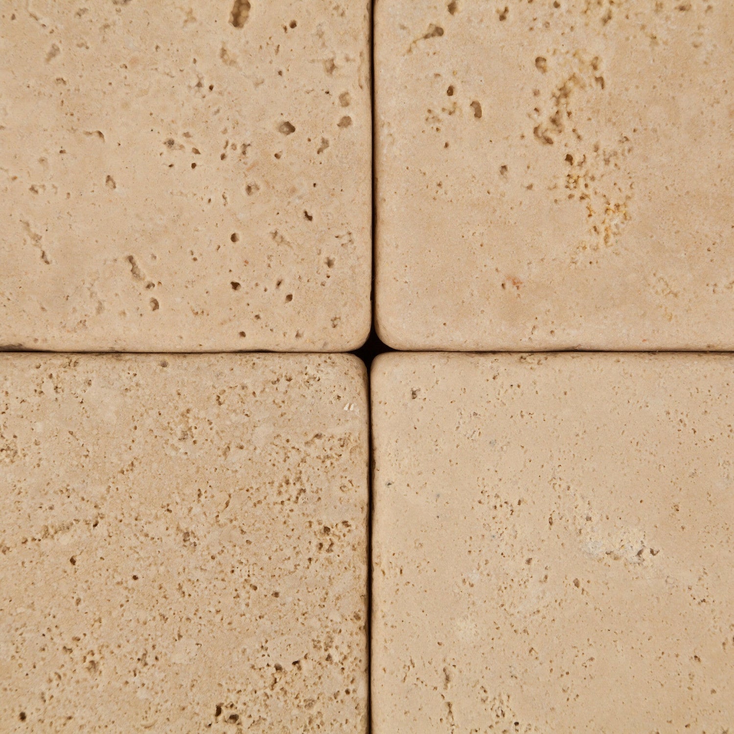 4 X 4 Ivory Travertine Tumbled Field Tile-Travertine Tile-American Tile Depot