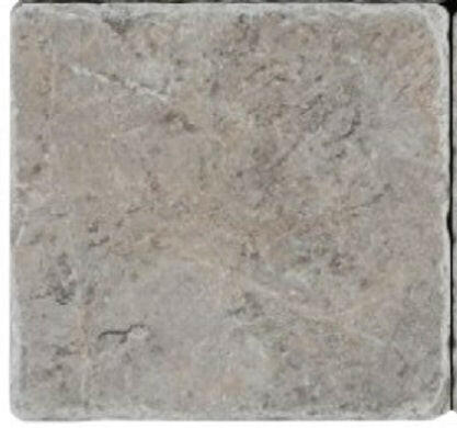 4 X 4 Tundra Gray (Atlantic Gray) Marble Tumbled Tile-Marble Tile-American Tile Depot