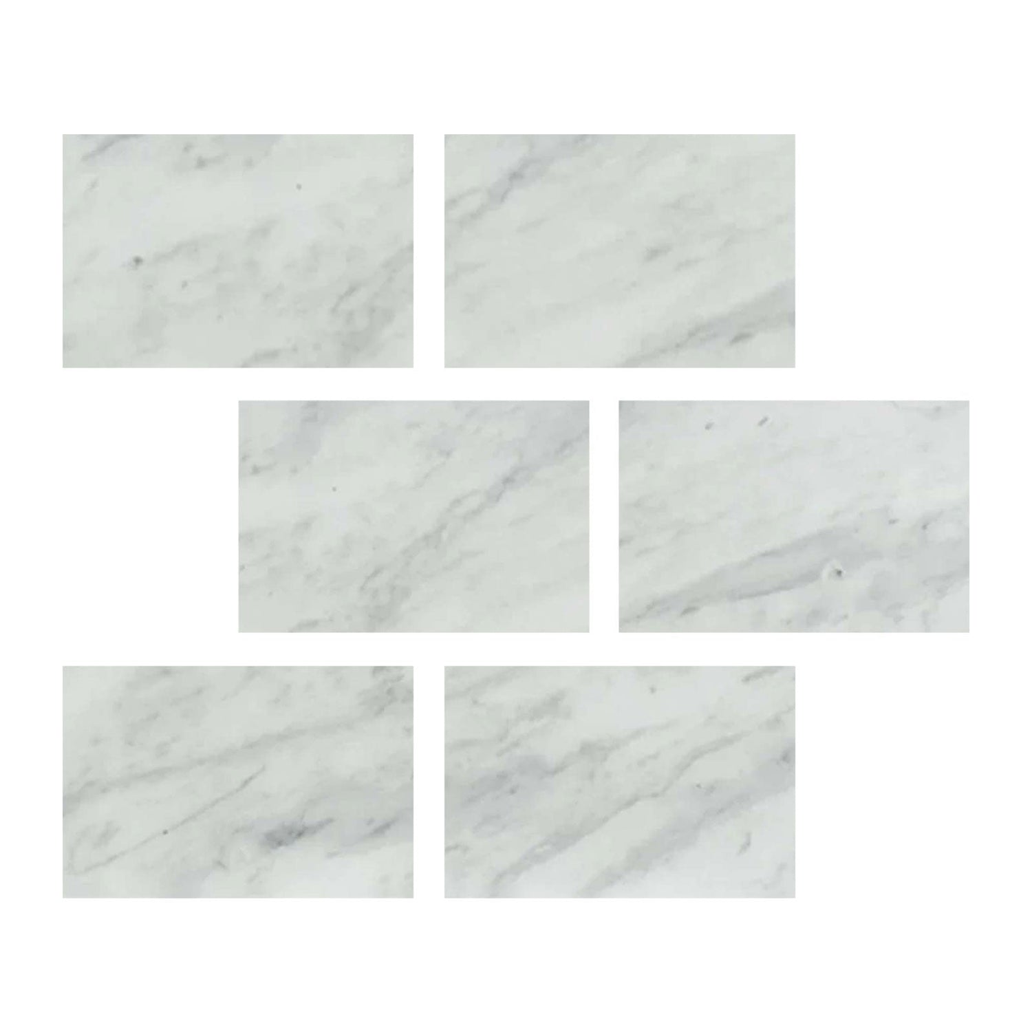 4 X 6 Bianco Venatino (Bianco Mare) Marble Honed Field Tile-Marble Tile-American Tile Depot