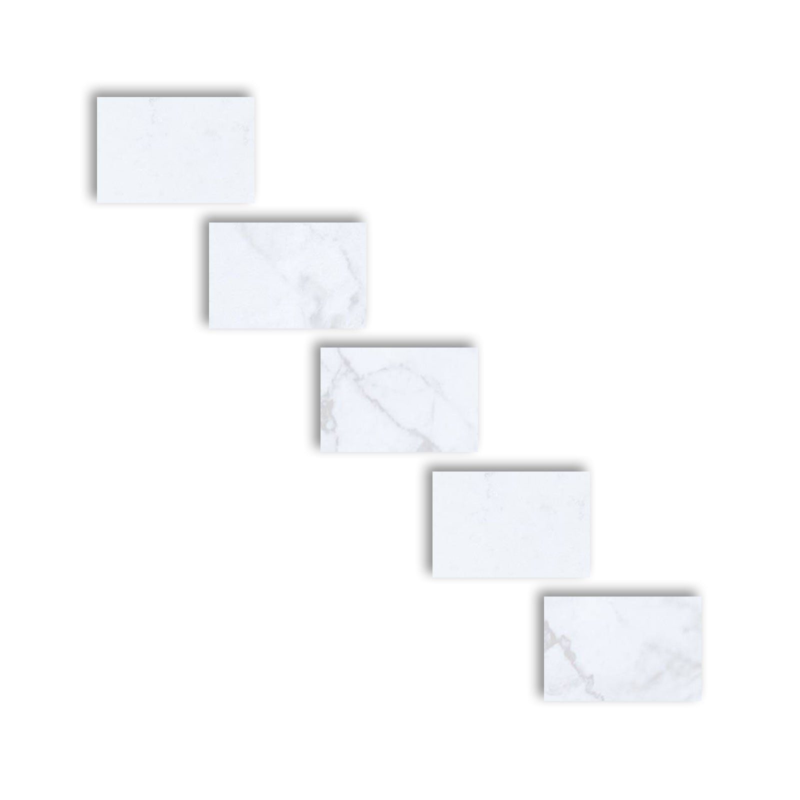 4 X 6 Carrara White Marble Polished Field Tile-Marble Tile-American Tile Depot