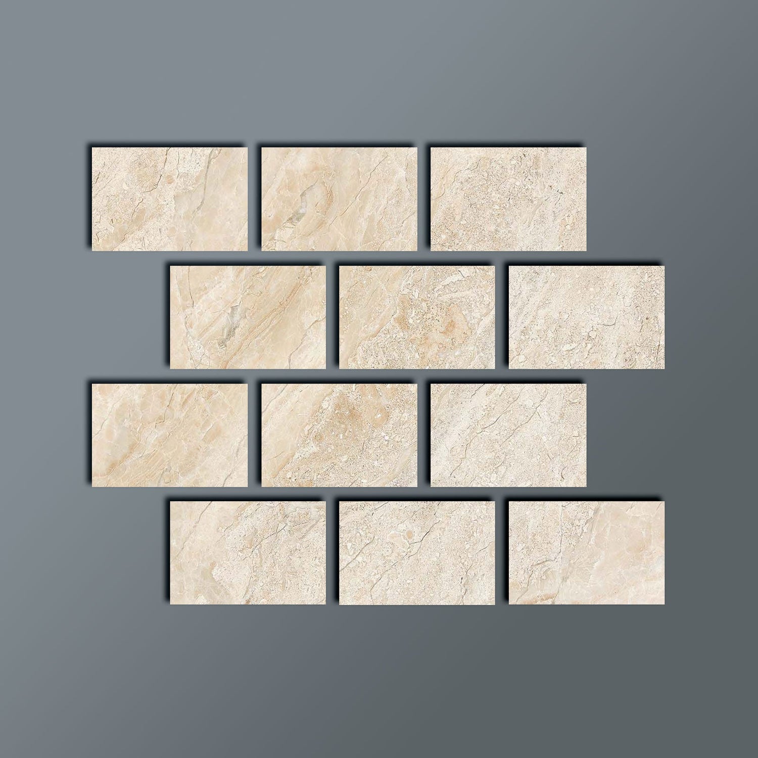 4 X 6 Diano Royal (Queen Beige) Marble Polished Field Tile-Marble Tile-American Tile Depot