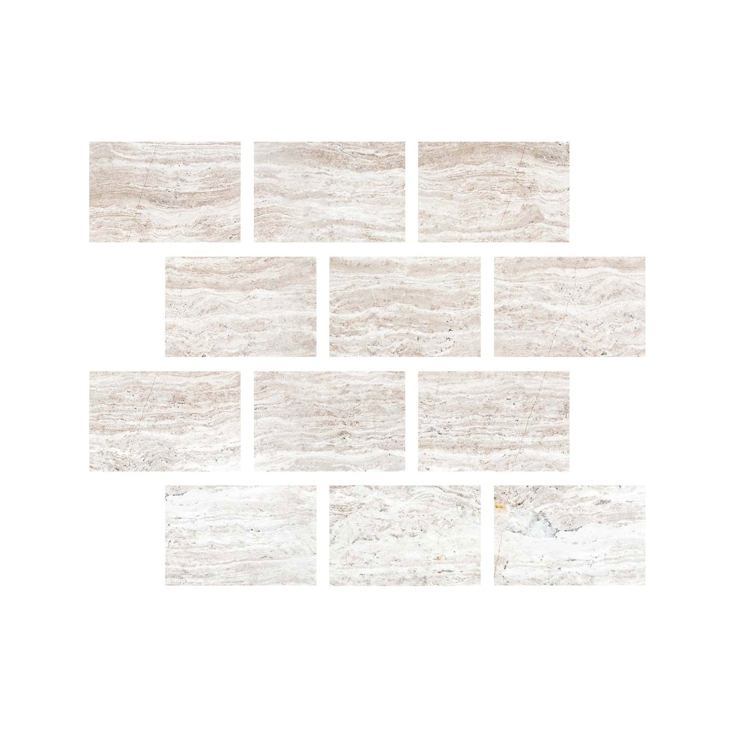 4 X 6 Haisa Light (White Wood / White Oak) Limestone Honed Tile-Limestone Tile-American Tile Depot