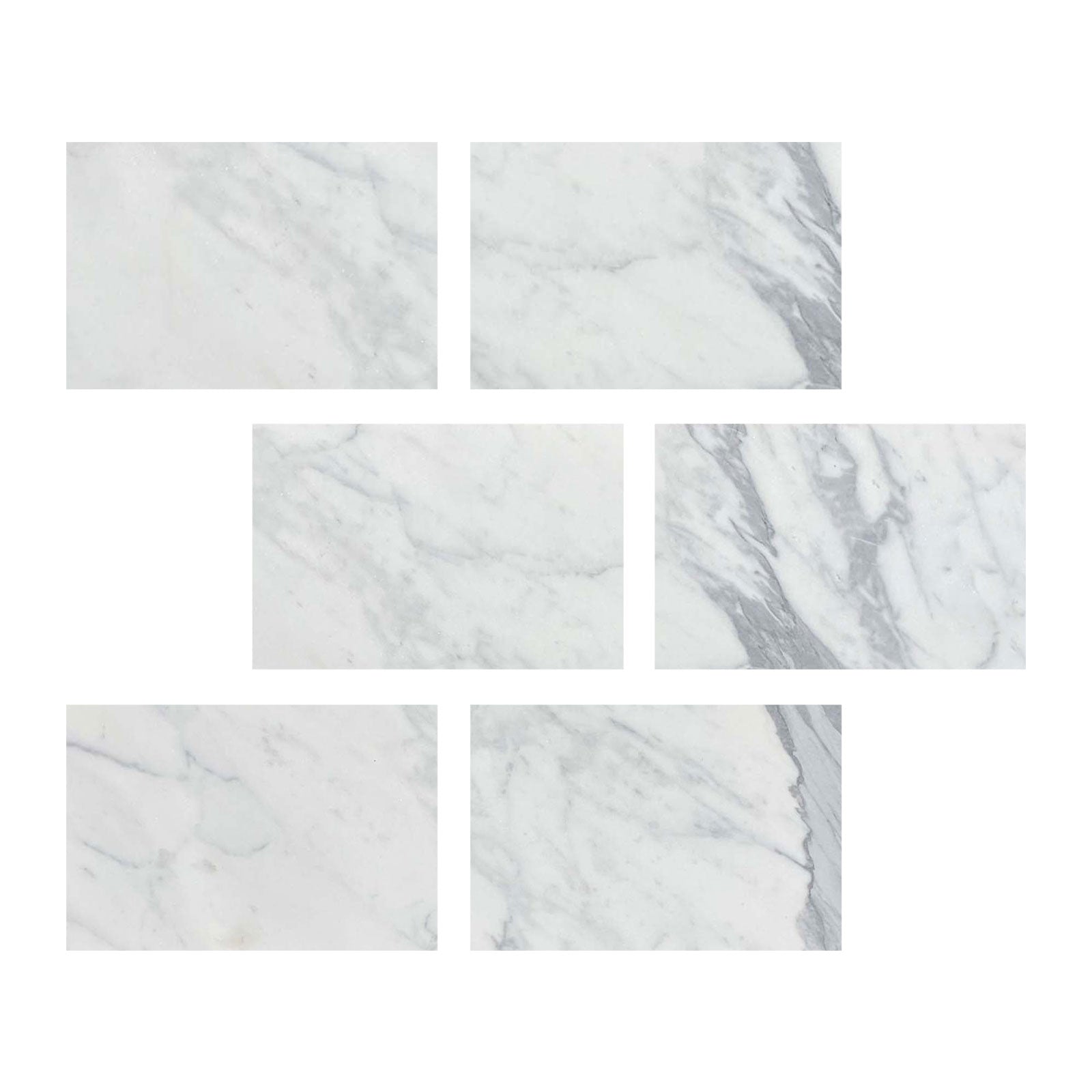 4 X 6 Italian Statuary White Marble Polished Tile-Marble Tile-American Tile Depot