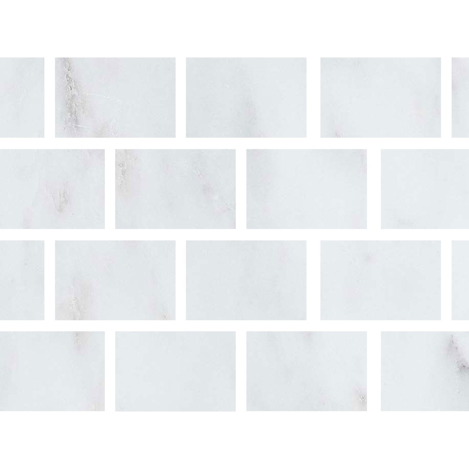 4 X 6 Oriental White / Asian Statuary Marble Honed Field Tile-Marble Tile-American Tile Depot