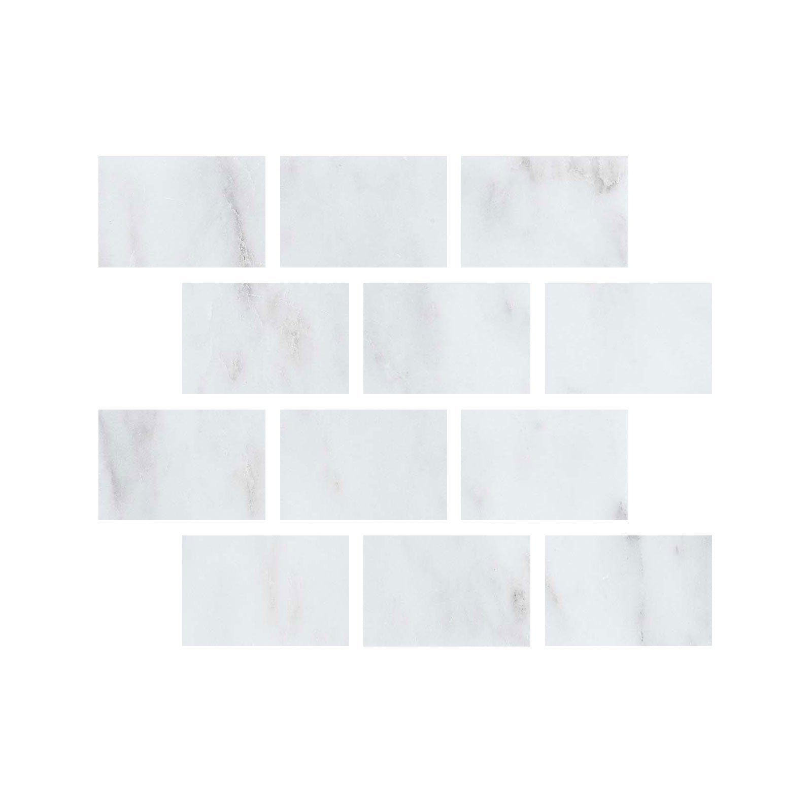 4 X 6 Oriental White / Asian Statuary Marble Polished Field Tile-Marble Tile-American Tile Depot