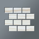 4 X 6 Premium White Onyx VEIN-CUT Polished Field Tile-Onyx Tile-American Tile Depot