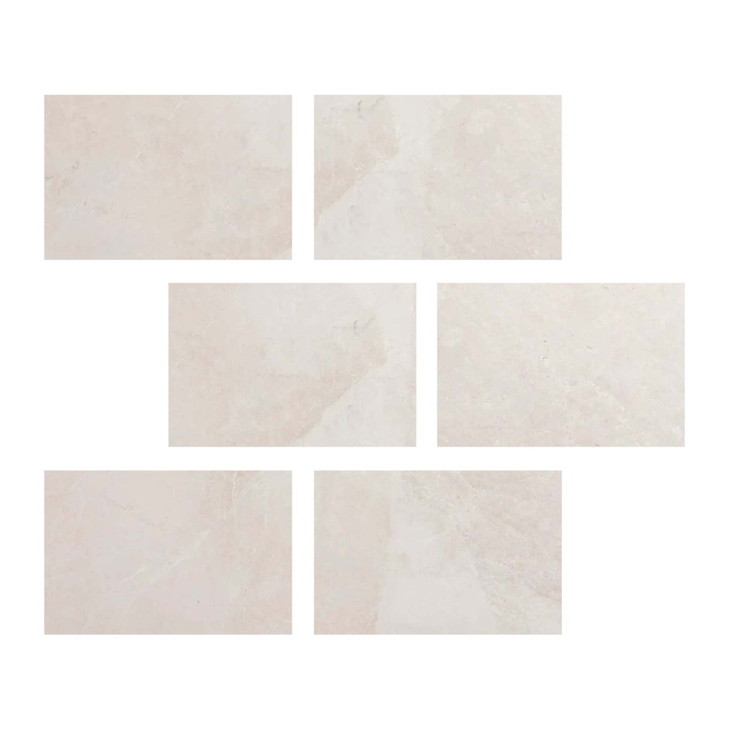 4 X 6 White Pearl / Botticino Marble Polished Tile-Marble Tile-American Tile Depot