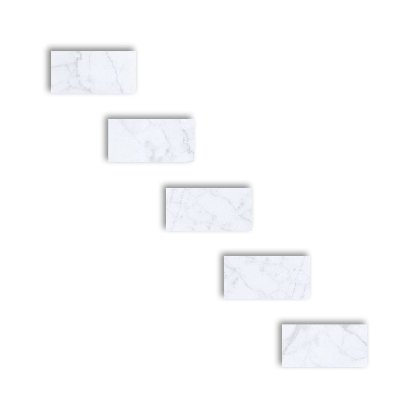 4 X 8 Carrara White Marble Honed Field Tile-Marble Tile-American Tile Depot