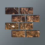 4 X 8 Emperador Dark Marble Polished Field Tile-Marble Tile-American Tile Depot