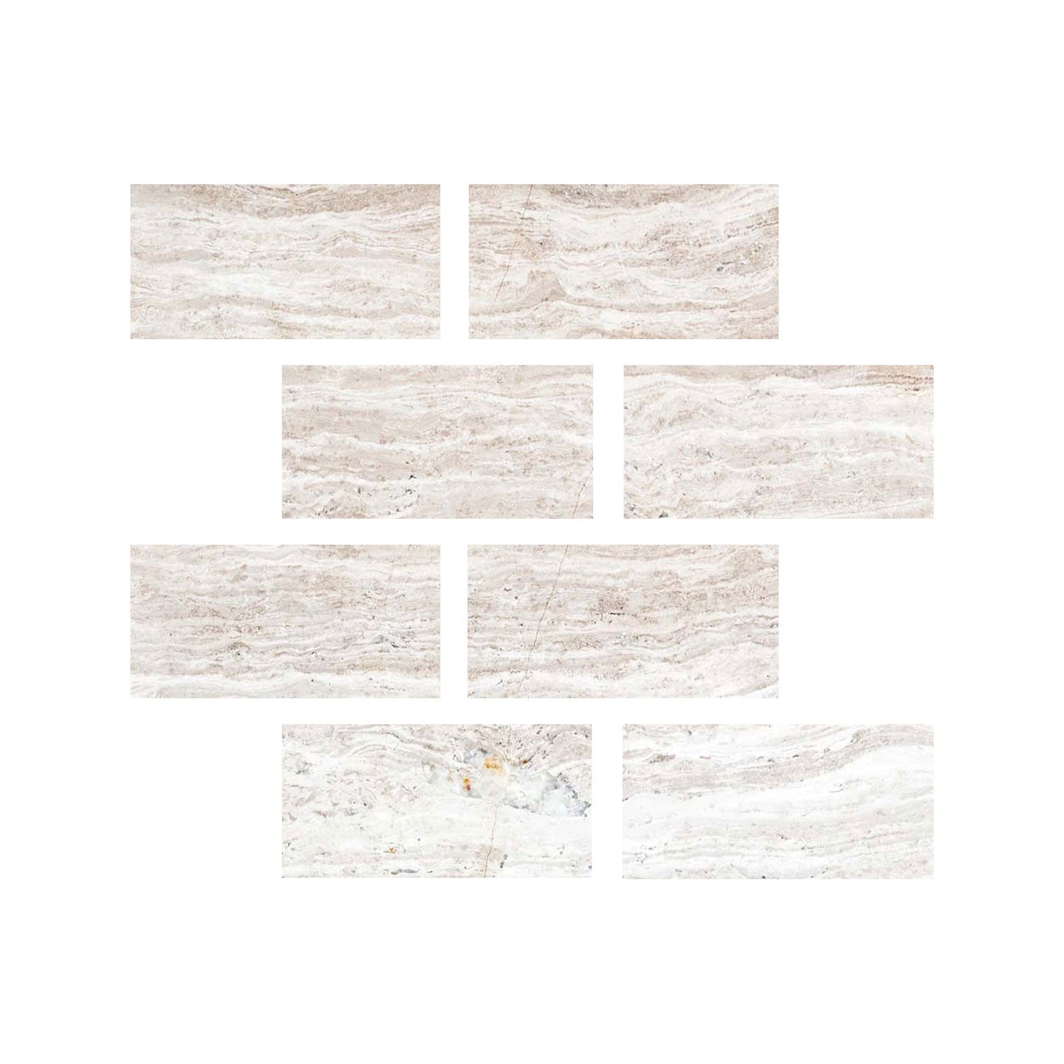 4 X 8 Haisa Light (White Wood / White Oak) Limestone Honed Tile-Limestone Tile-American Tile Depot