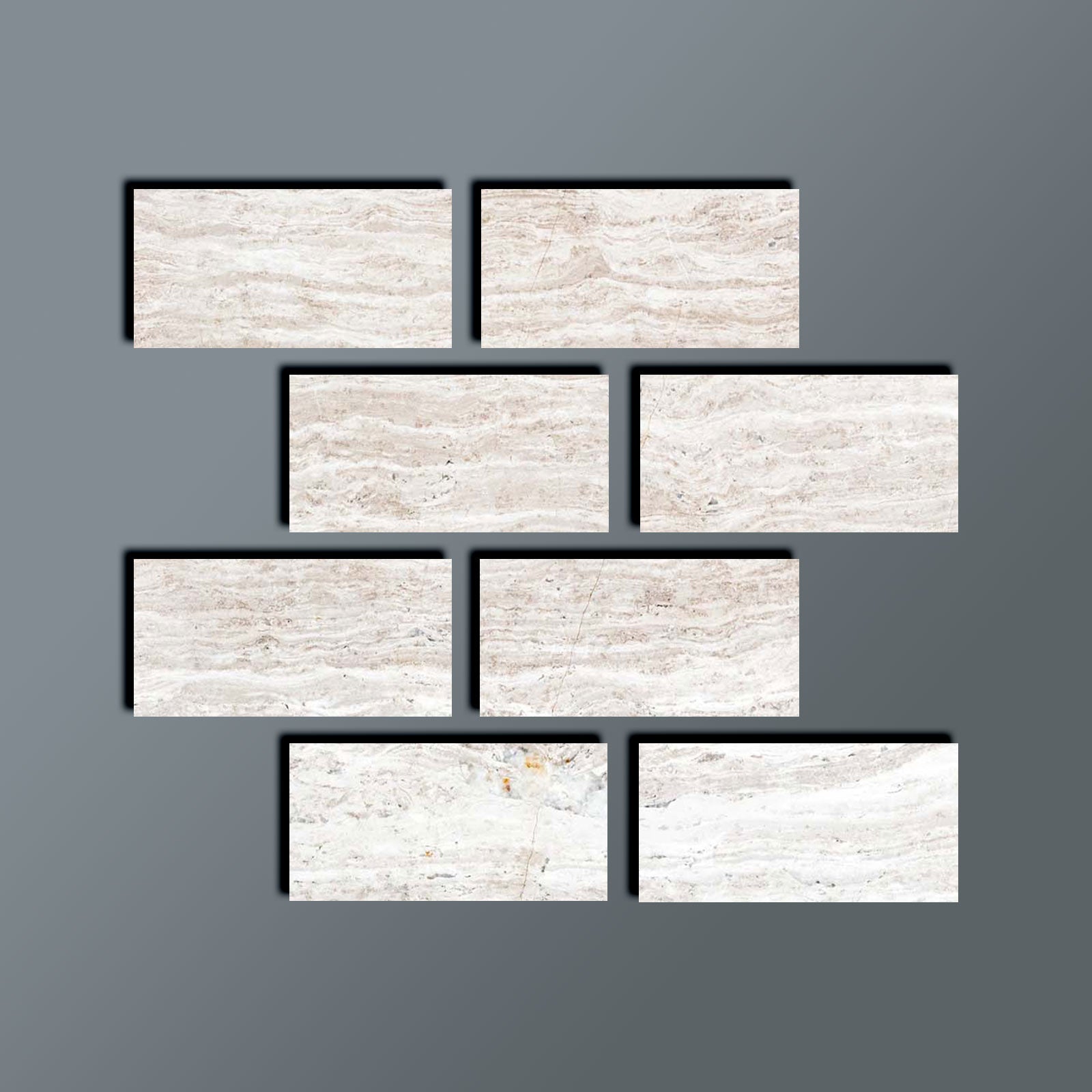 4 X 8 Haisa Light (White Wood / White Oak) Limestone Honed Tile-Limestone Tile-American Tile Depot