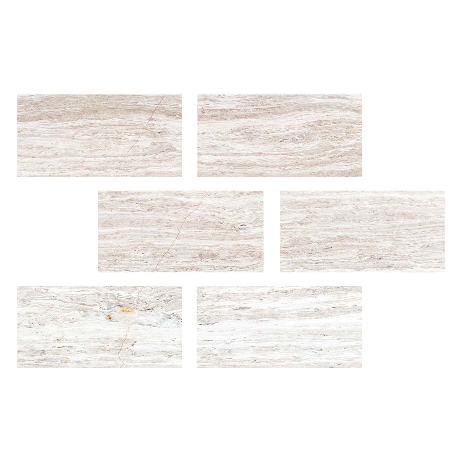 4 X 8 Haisa Light (White Wood / White Oak) Limestone Honed Tile-Limestone Tile-American Tile Depot