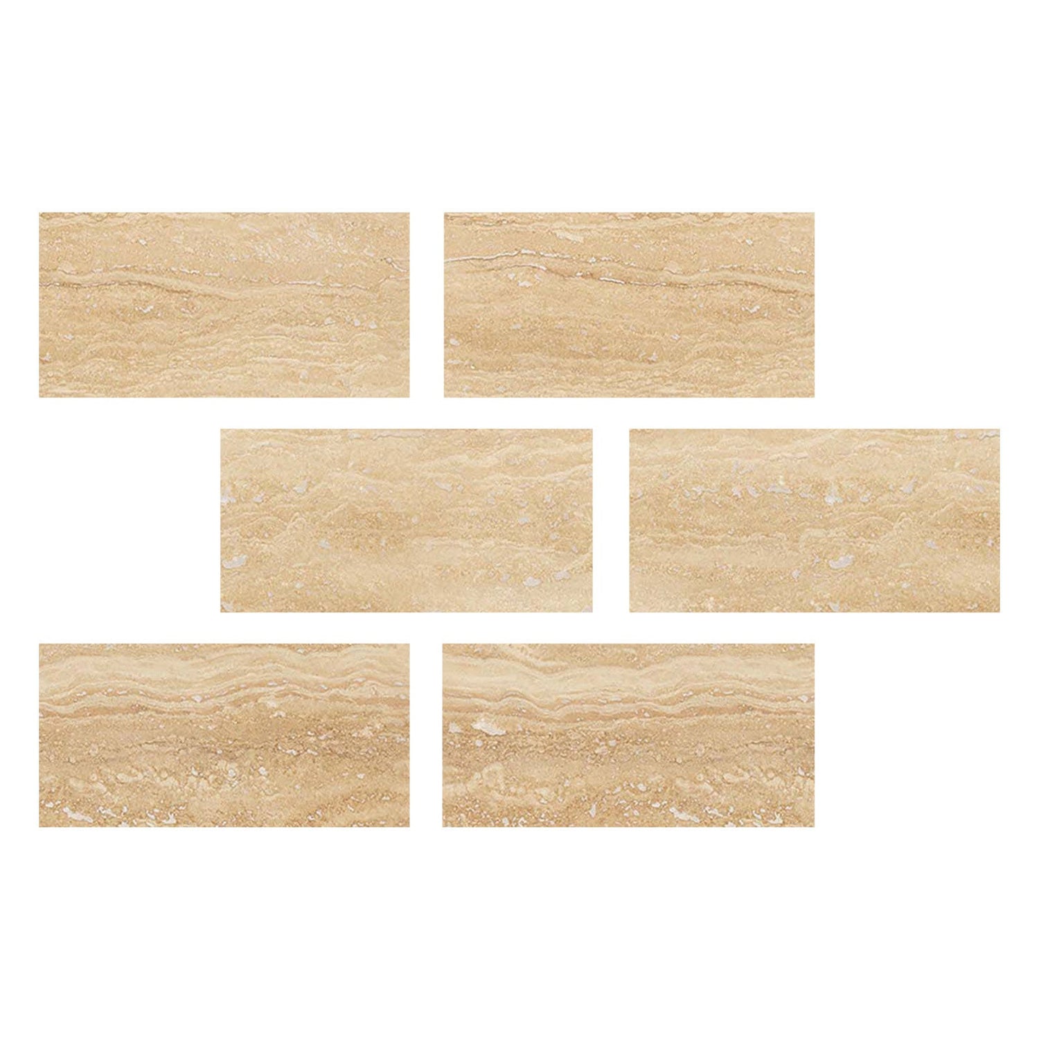 4 X 8 Ivory Travertine Vein Cut Filled & Honed Tile-Travertine Tile-American Tile Depot